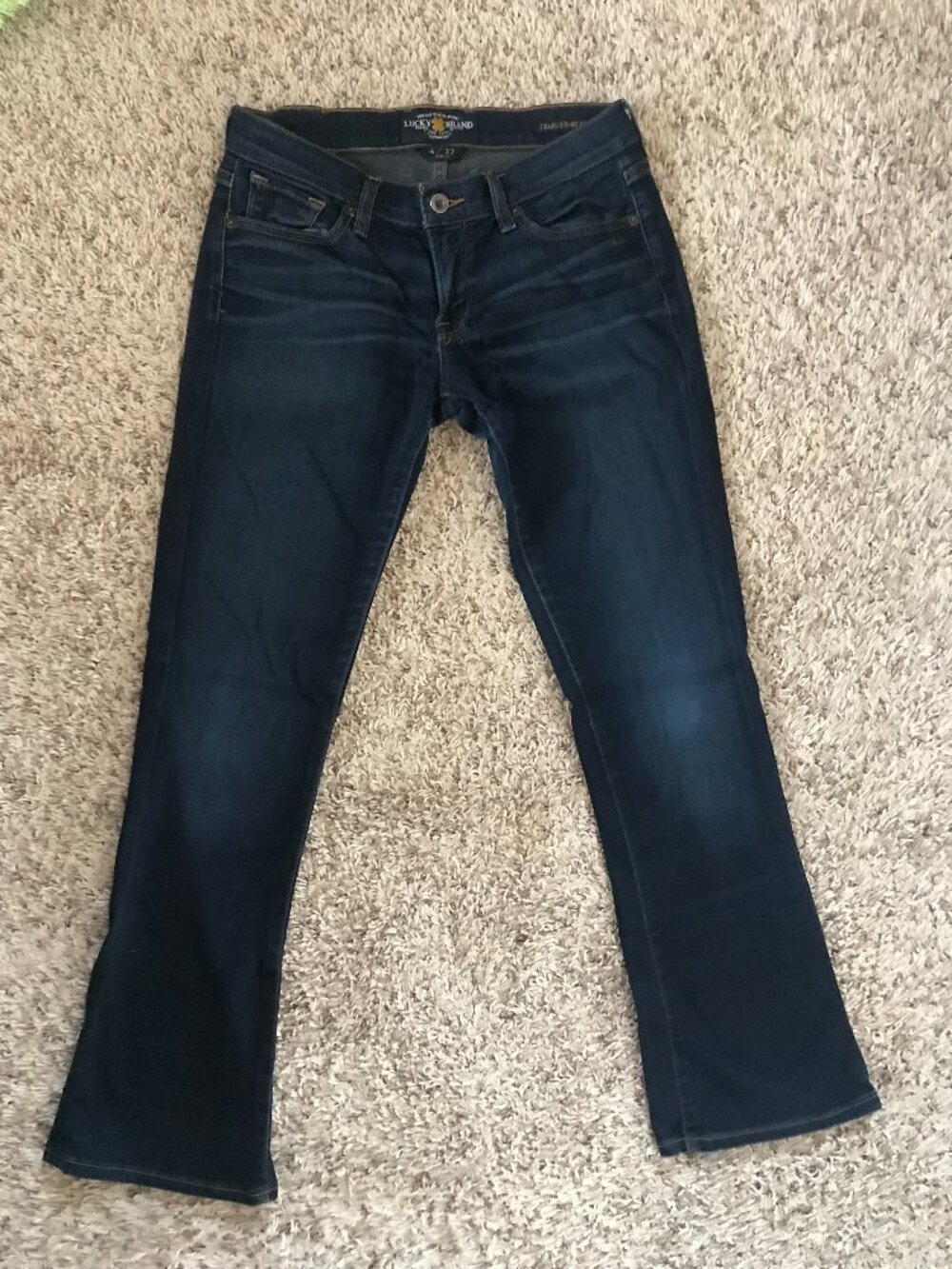 Lucky Brand Charlie Baby Boot Ankle Jeans sz 4/27 27S